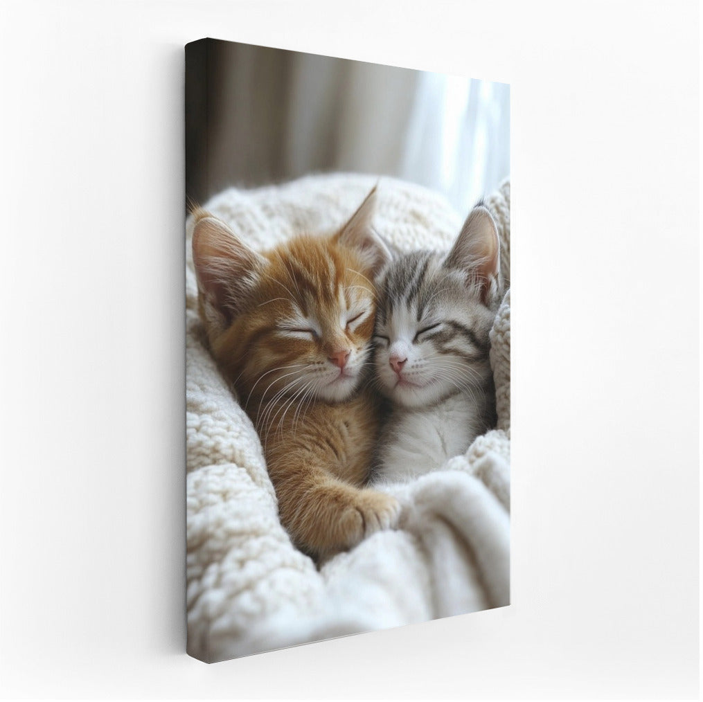 Tenderness in Paws: Two Kittens