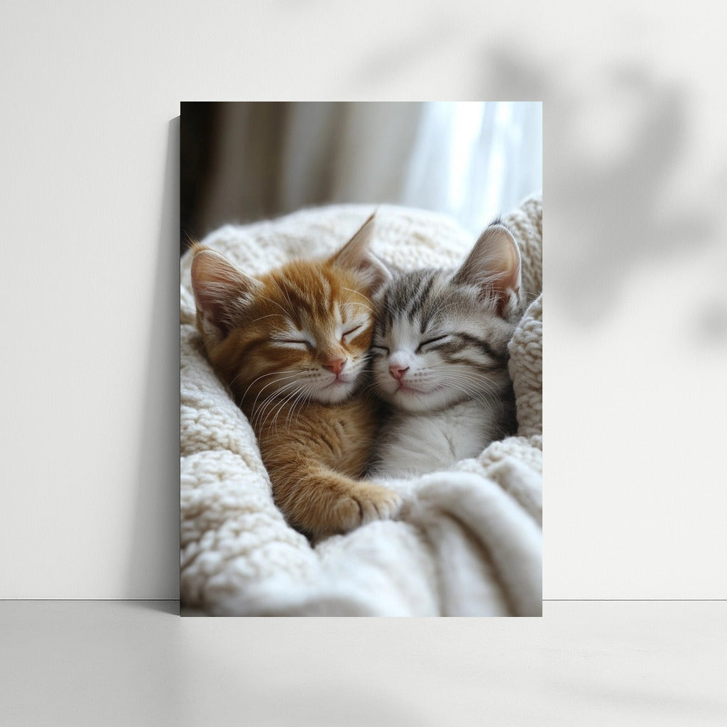 Tenderness in Paws: Two Kittens