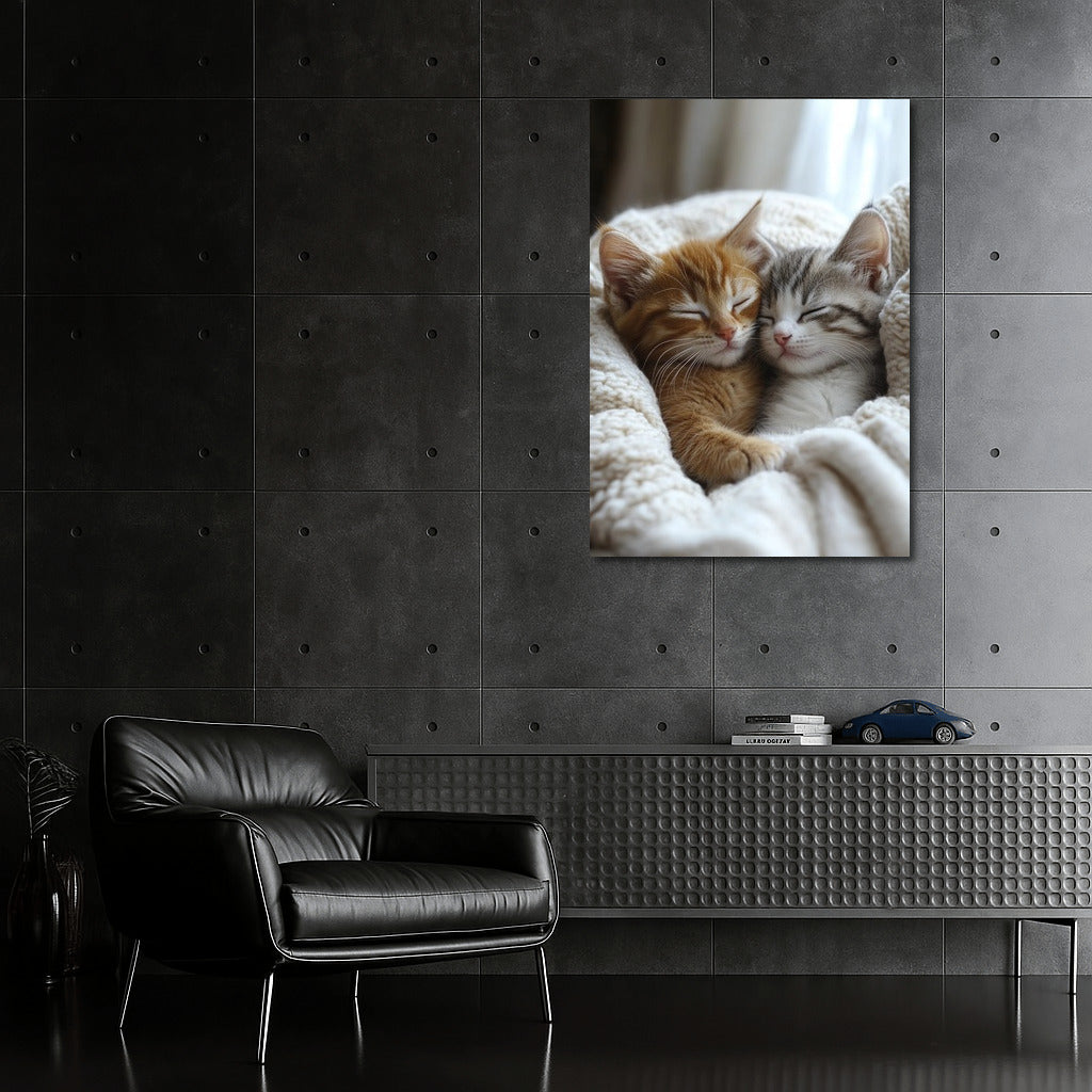 Tenderness in Paws: Two Kittens