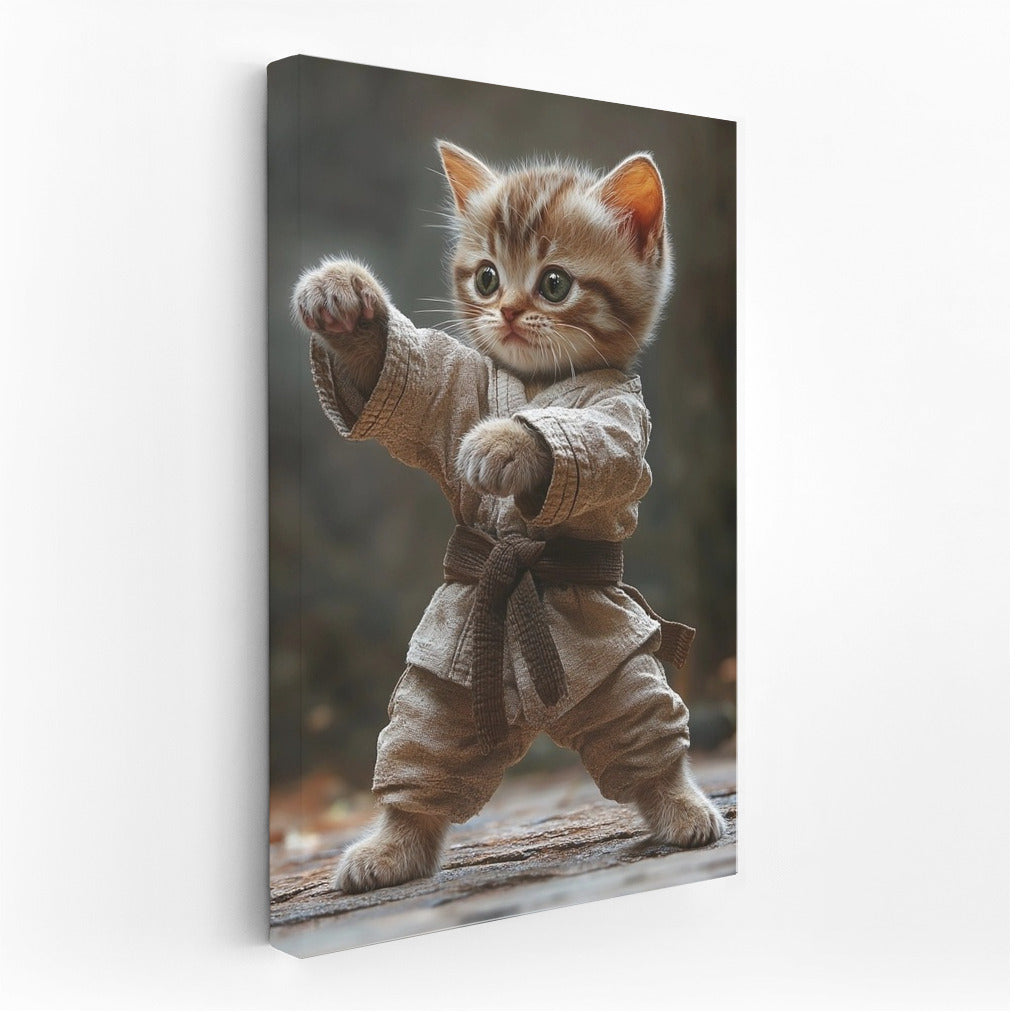 Kitten in Gi: Paw Strike
