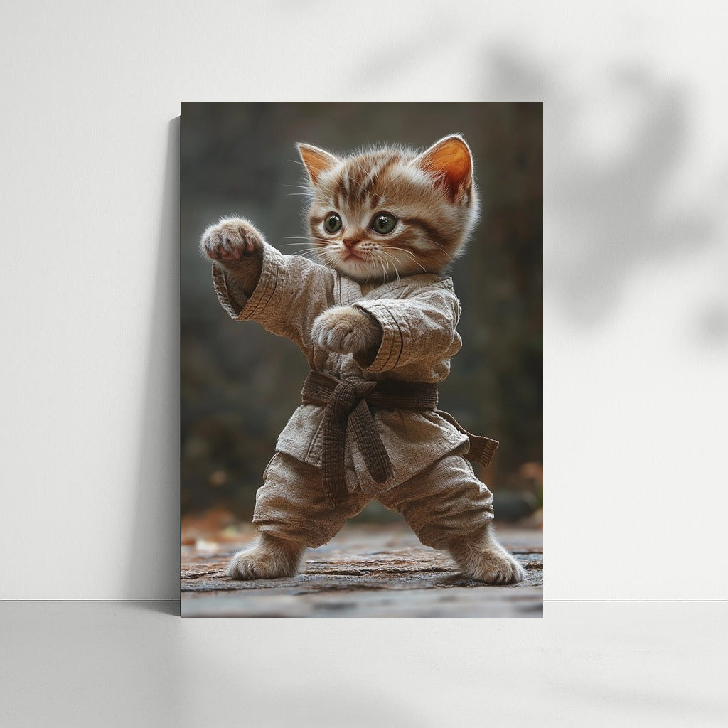 Kitten in Gi: Paw Strike