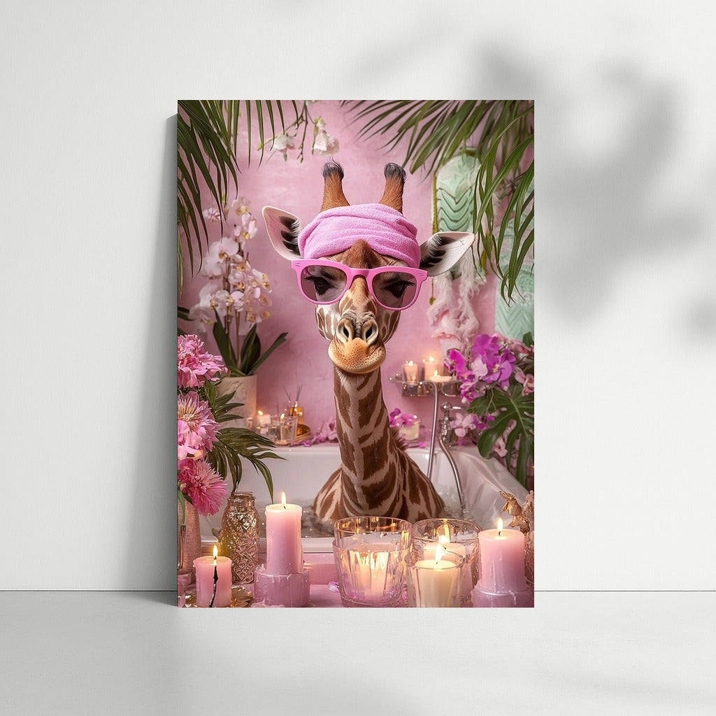 Giraffe in Pink Relax