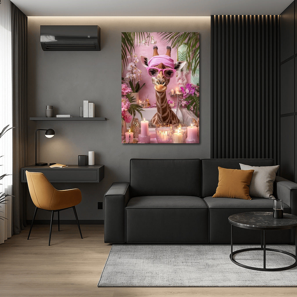 Giraffe in Pink Relax