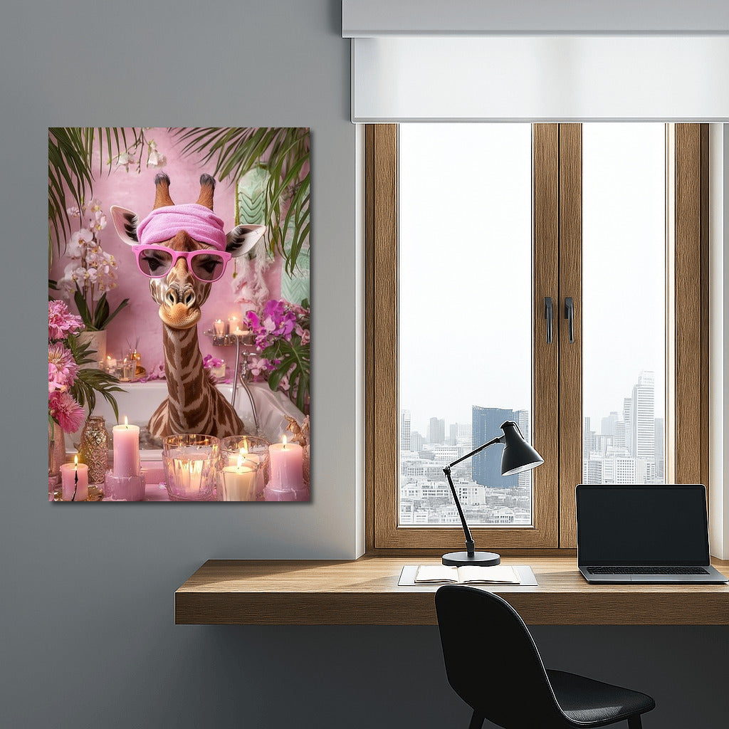 Giraffe in Pink Relax