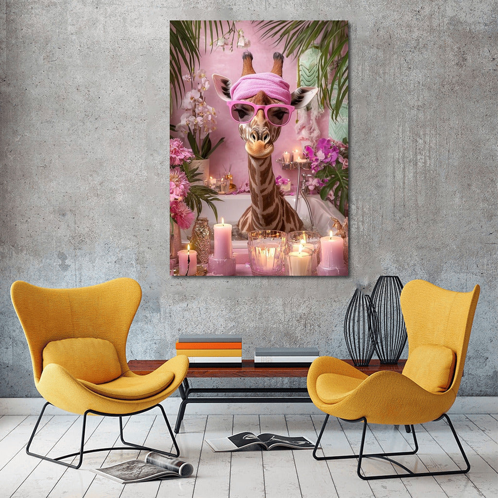 Giraffe in Pink Relax