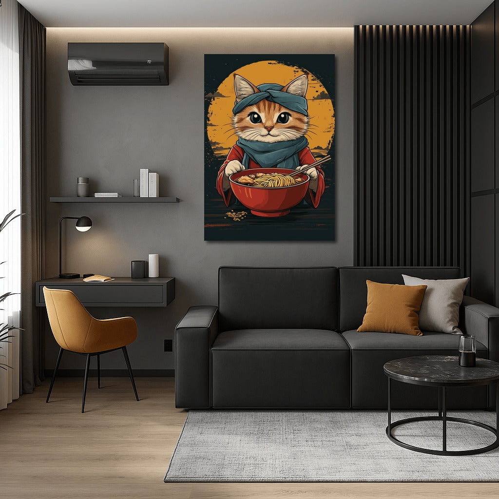Gourmet in a Mustachioed Kimono