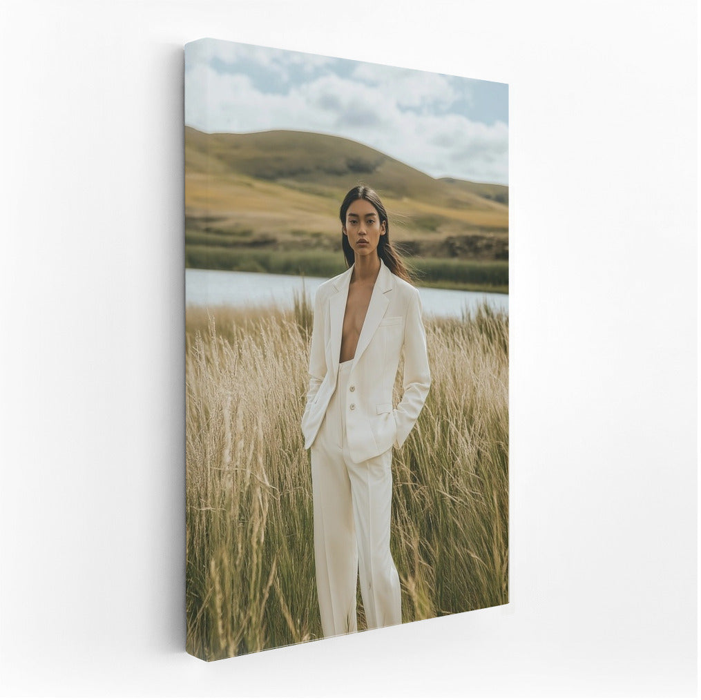 White Wanderer in the Embrace of Nature