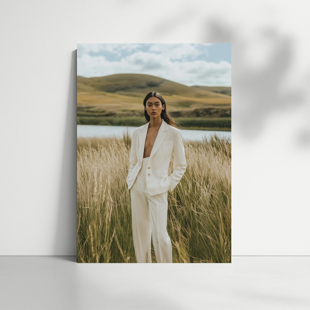 White Wanderer in the Embrace of Nature
