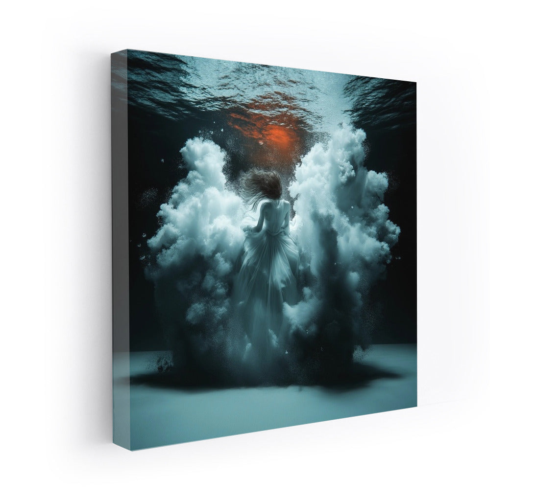 Secrets of the Depths: Silhouette in the Clouds