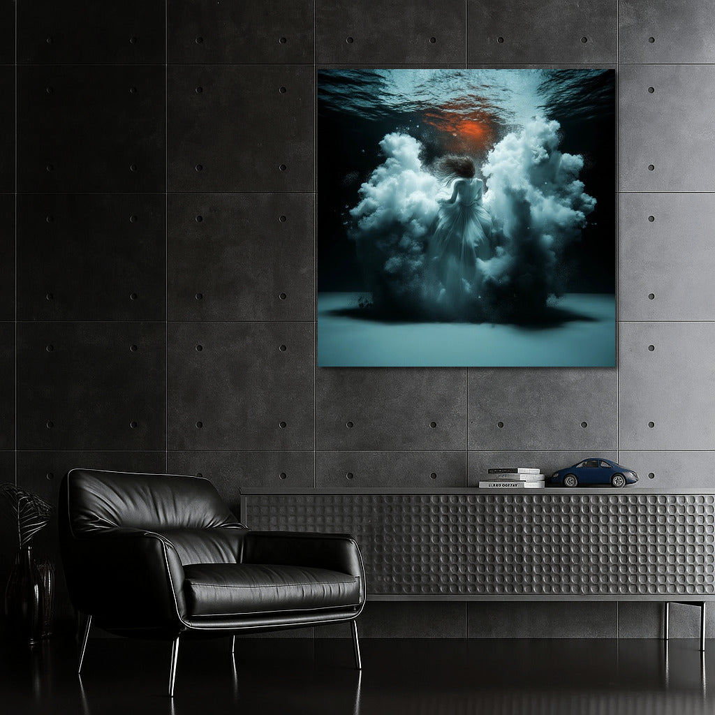 Secrets of the Depths: Silhouette in the Clouds