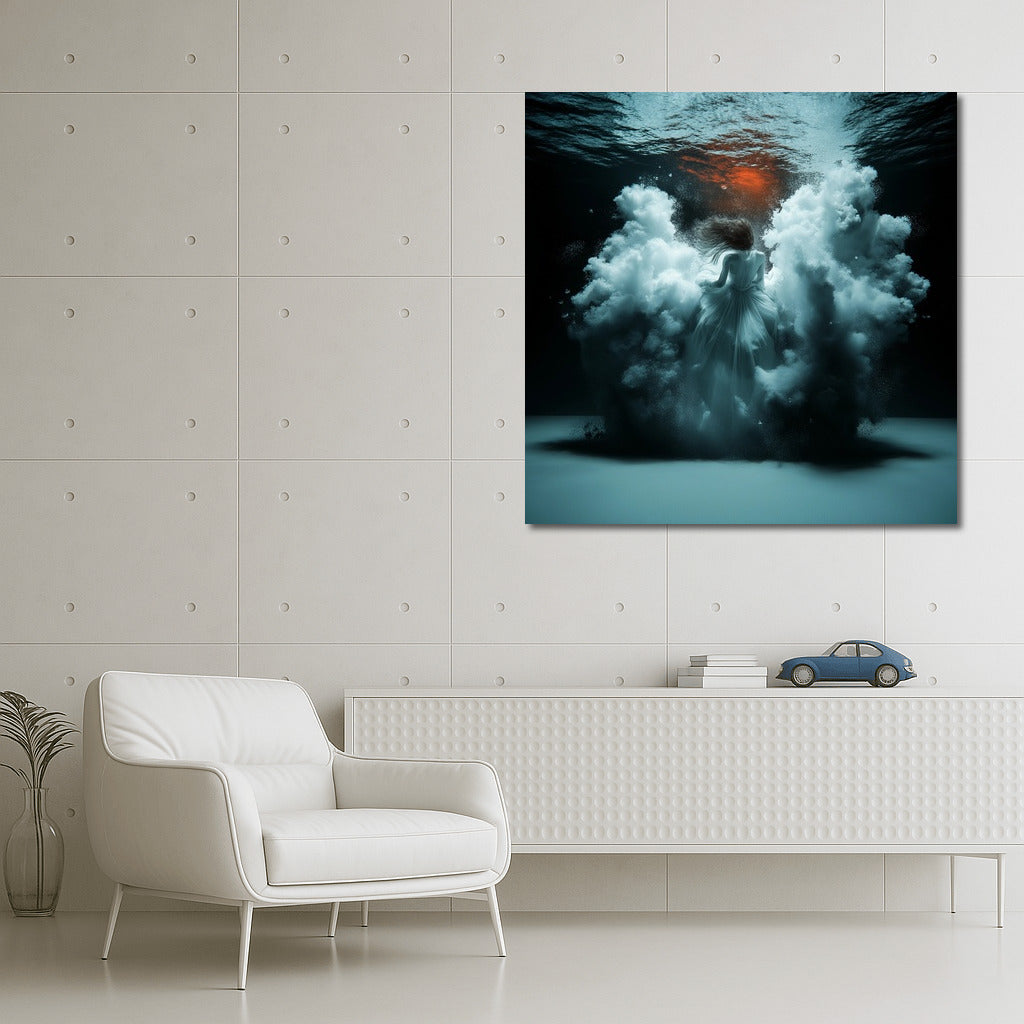 Secrets of the Depths: Silhouette in the Clouds