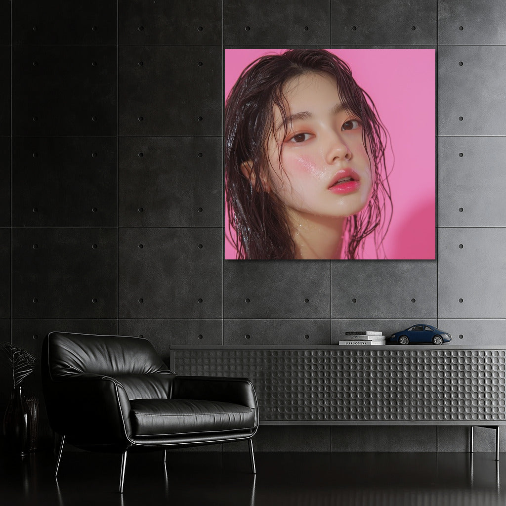Neon Tenderness: Mysterious Image in Bright Shades