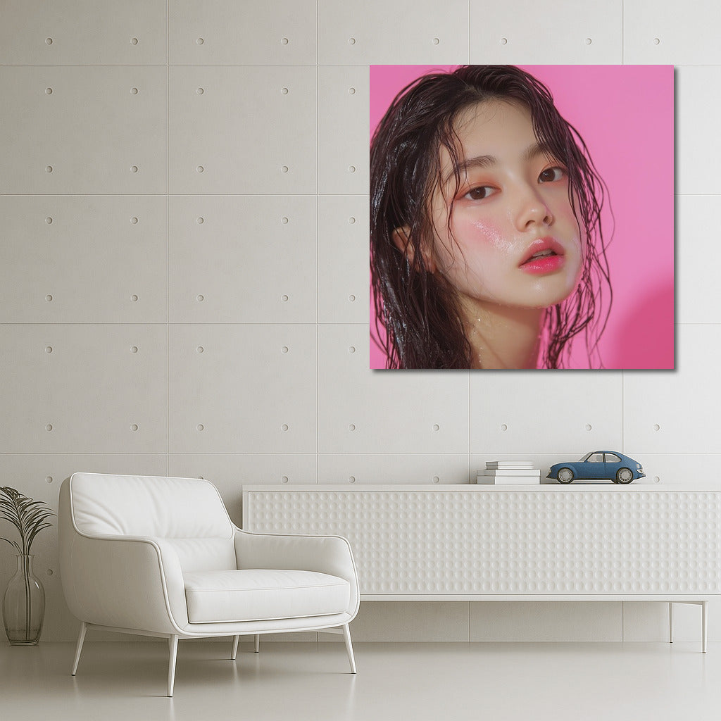 Neon Tenderness: Mysterious Image in Bright Shades