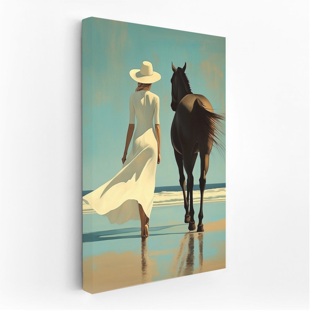 Bright grace at the sea surf