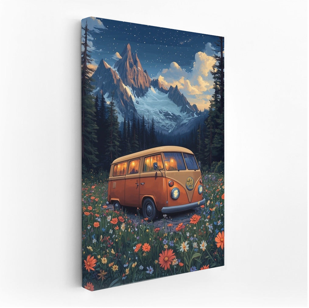 Night Embraces: A Journey in Flowers