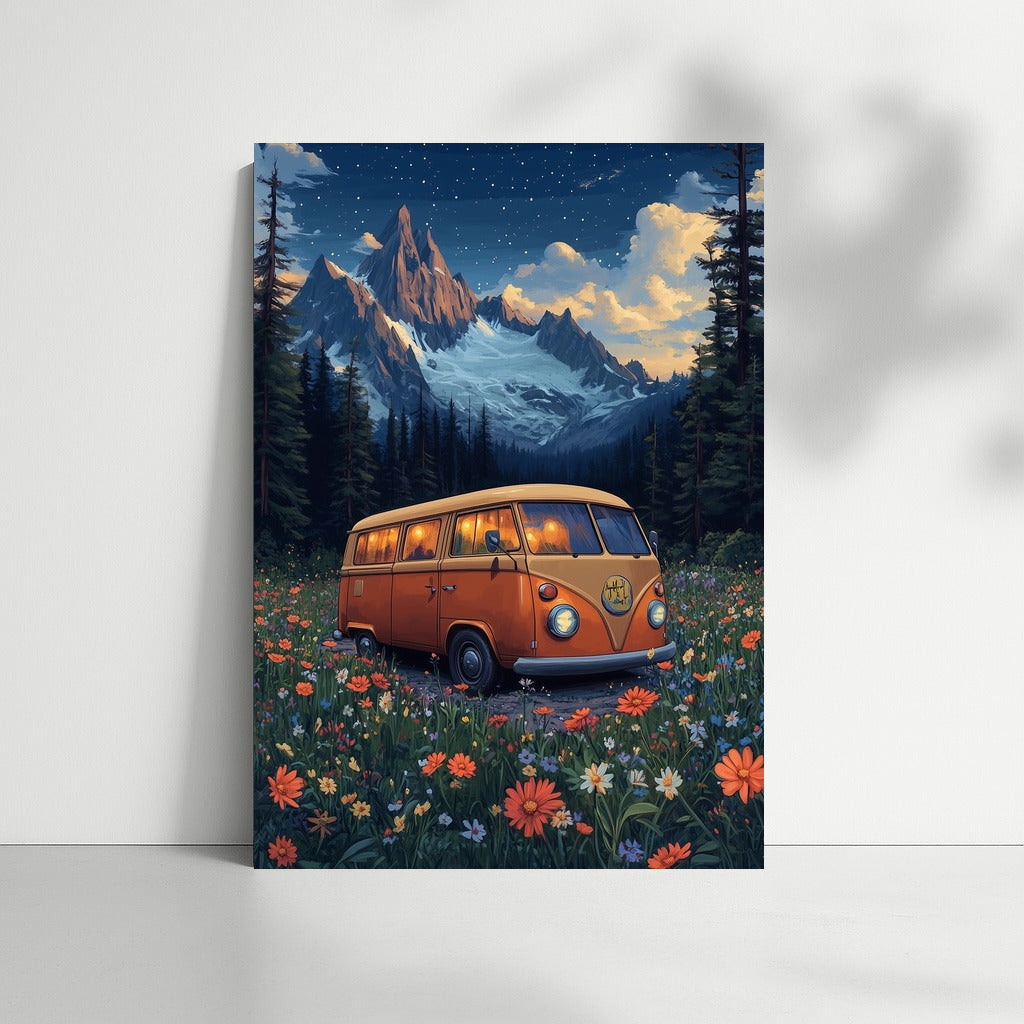 Night Embraces: A Journey in Flowers