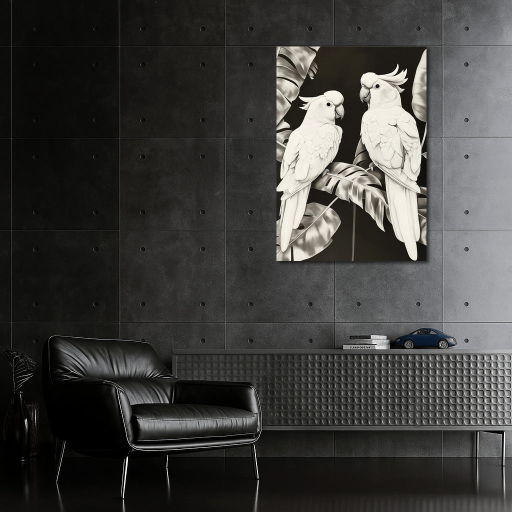 Tropical Symphony: Two Parrots in Paradise