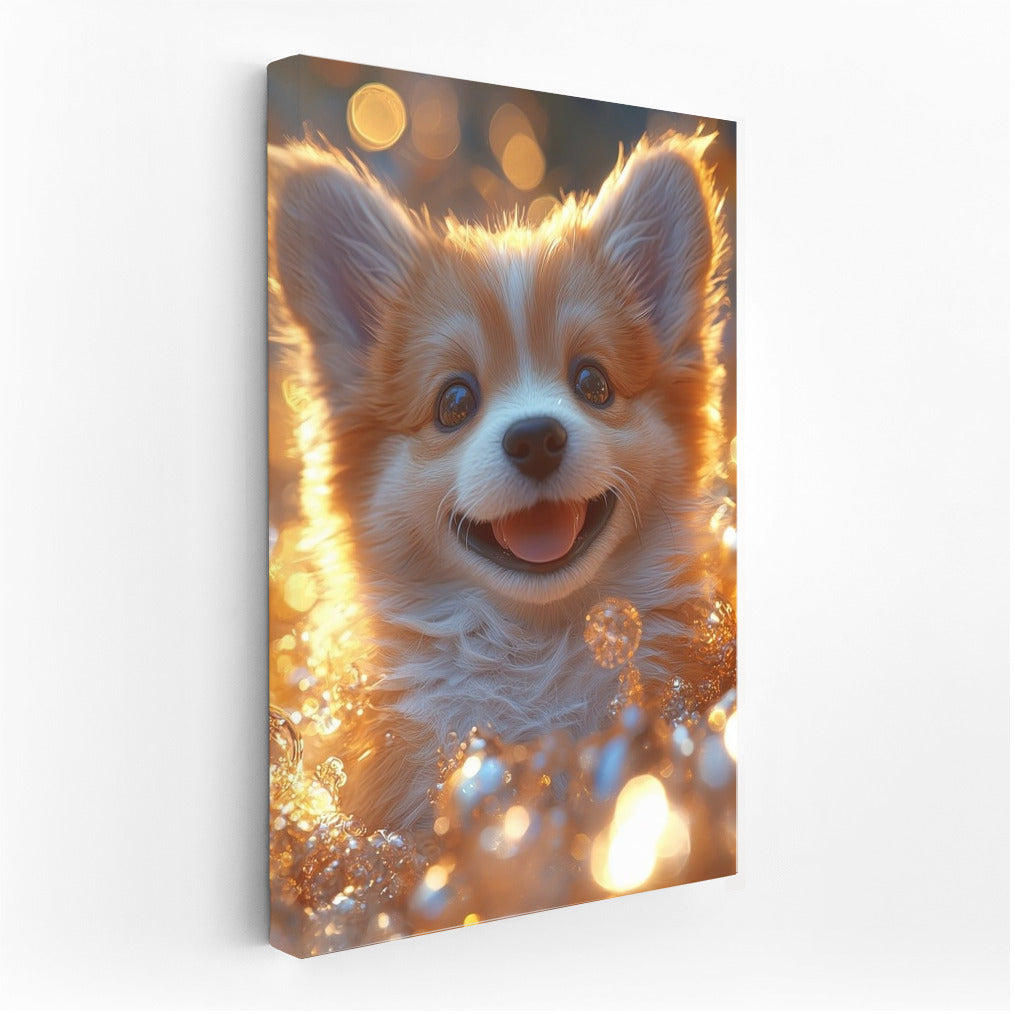 Glowing Puppy: The Magic of Joy