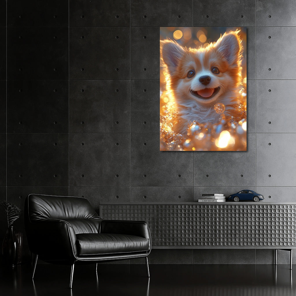 Glowing Puppy: The Magic of Joy