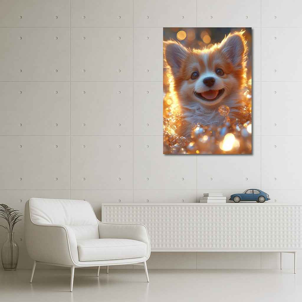 Glowing Puppy: The Magic of Joy