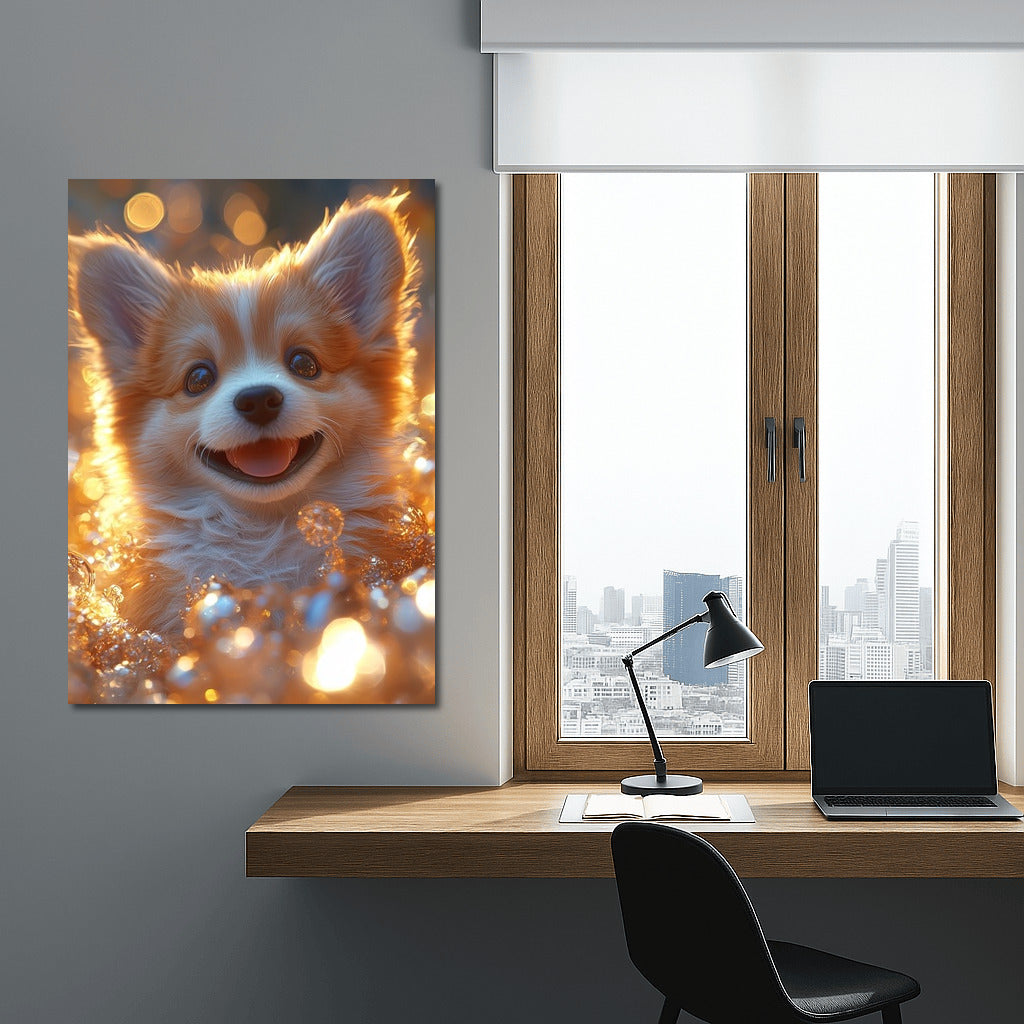 Glowing Puppy: The Magic of Joy