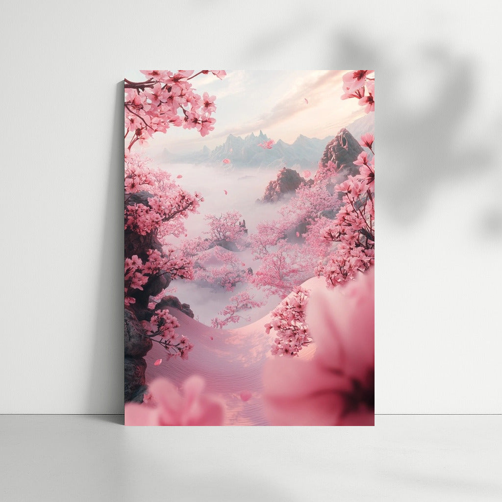 Sakura in the Embrace of the Mountains