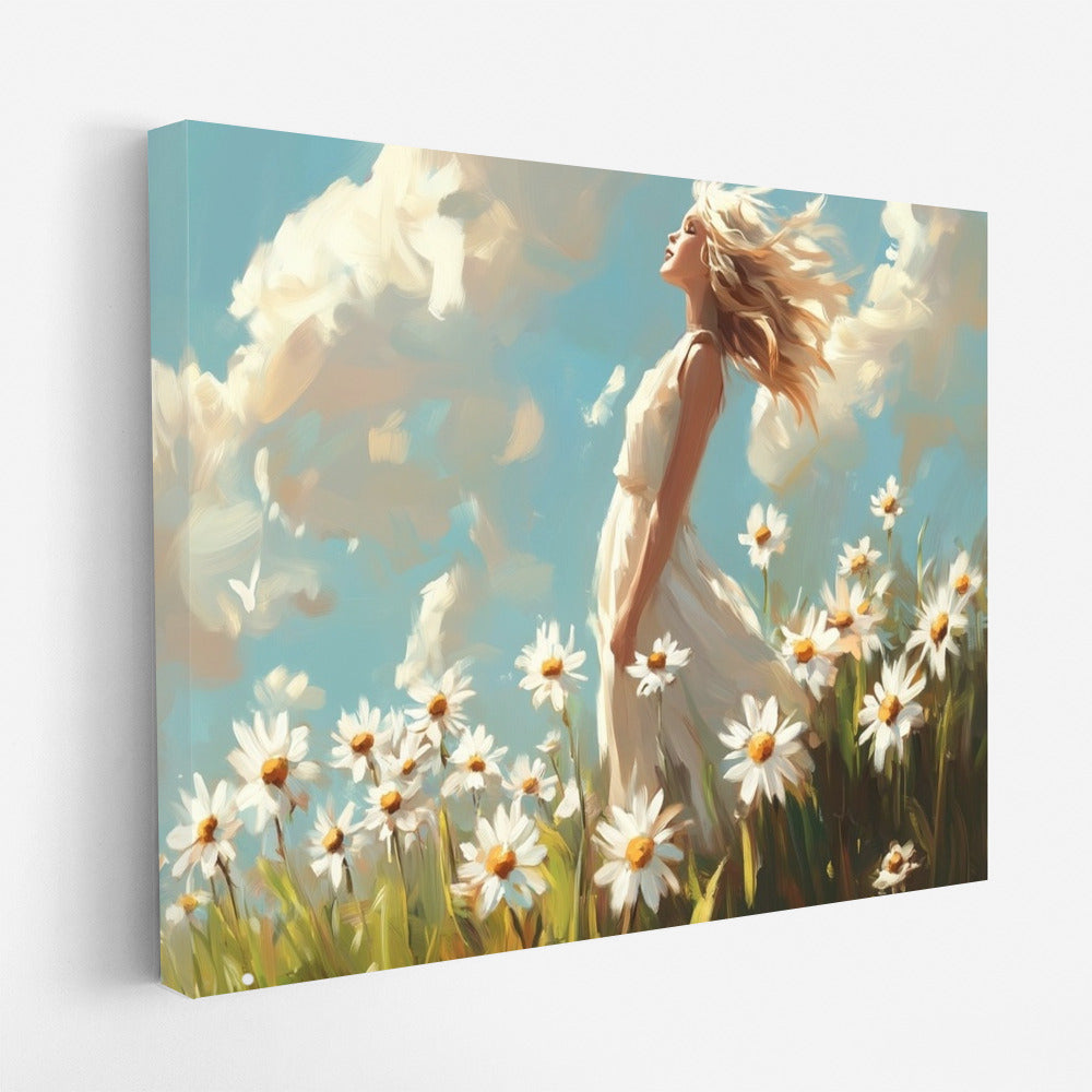 Dance of Daisies in the Wind