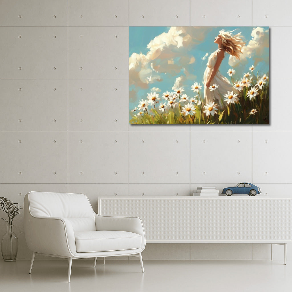 Dance of Daisies in the Wind