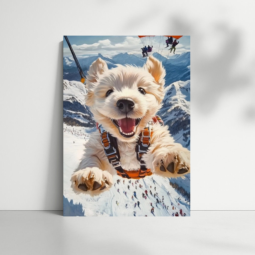 Puppy in the Sky of Joy