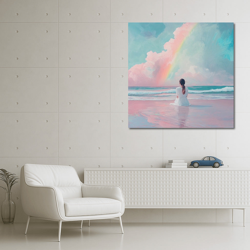 Rainbow Wanderer at the Shore of Dreams