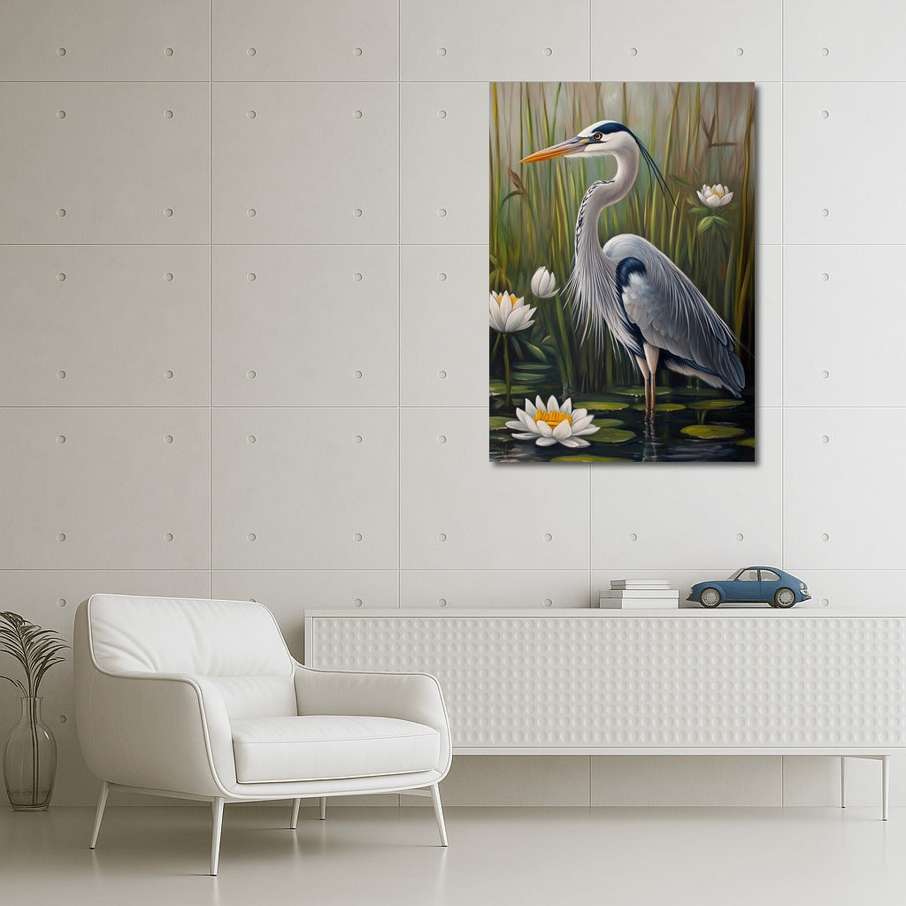 The Grace of the Snow-White Heron
