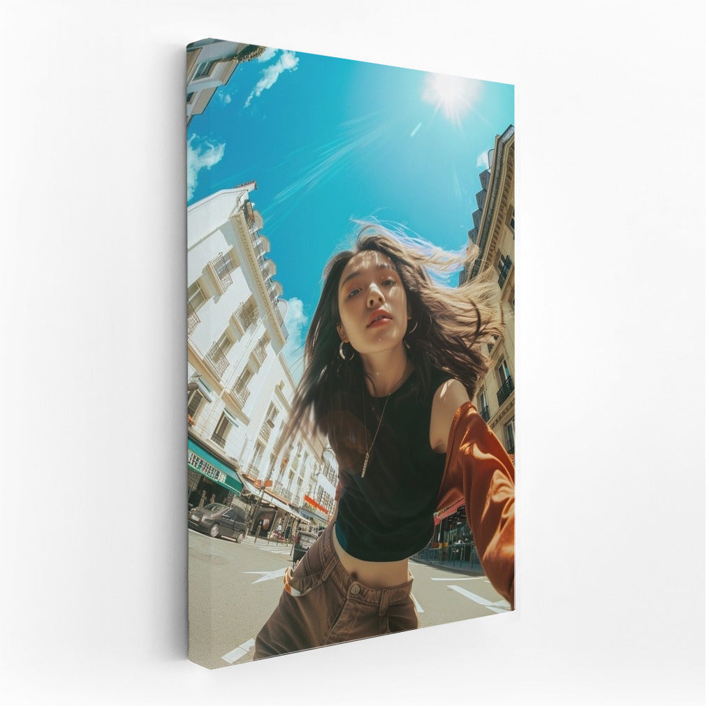 Urban Muse: Freedom and Style in Motion - Wall Art With Women