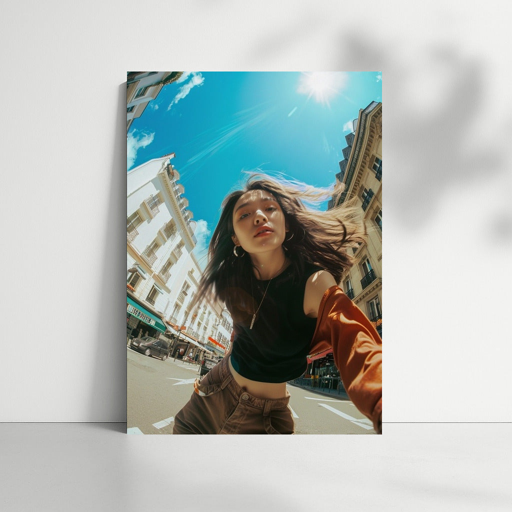 Urban Muse: Freedom and Style in Motion - Wall Art With Women