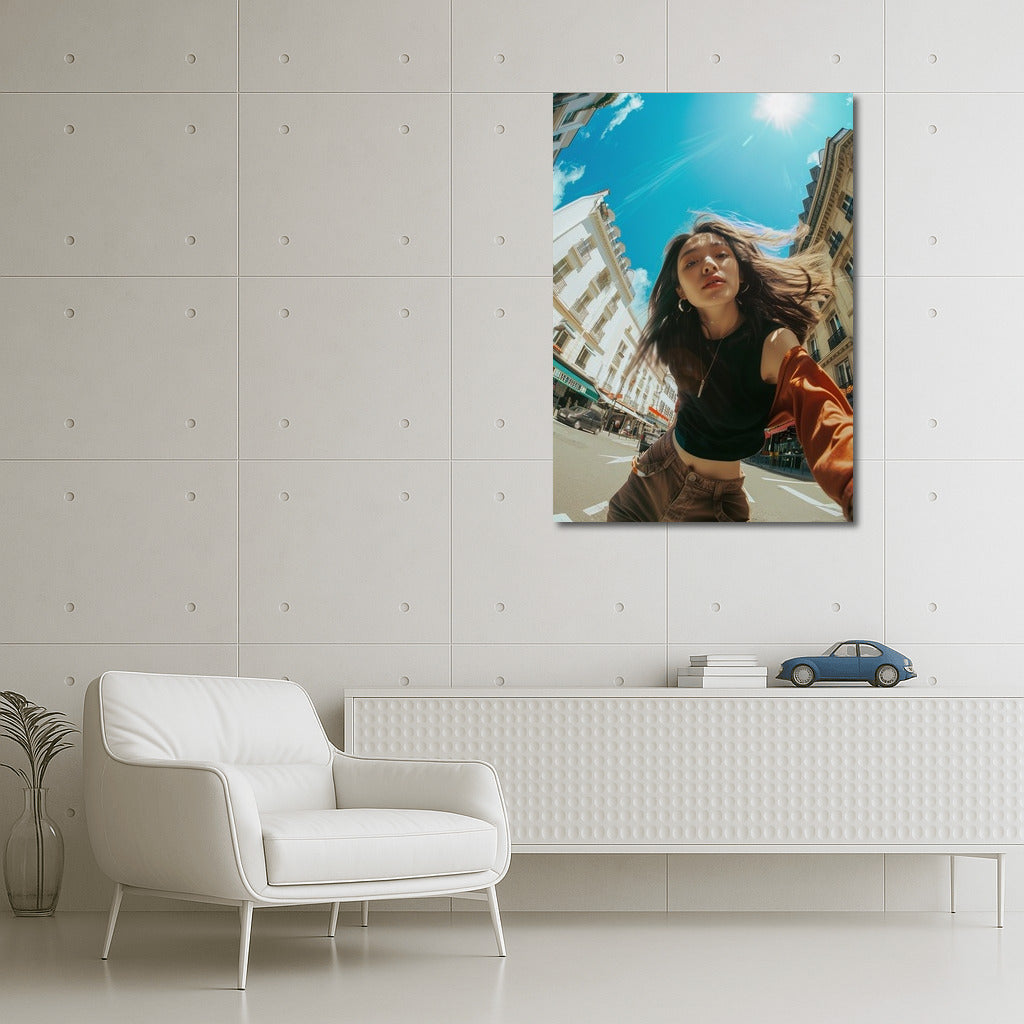 Urban Muse: Freedom and Style in Motion - Wall Art With Women