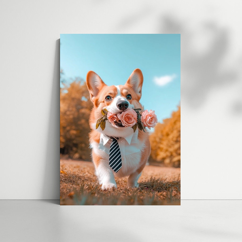 Pink Corgi Charm