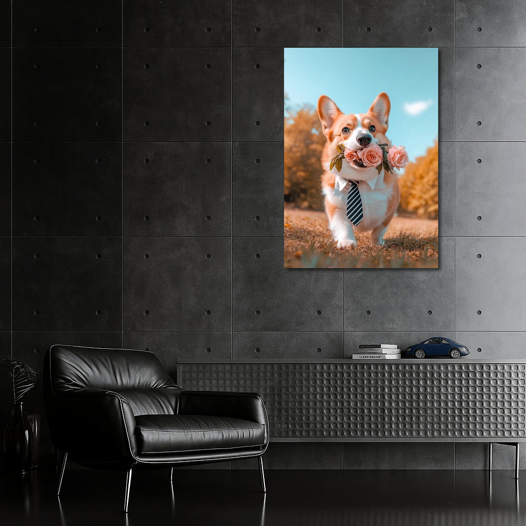 Pink Corgi Charm