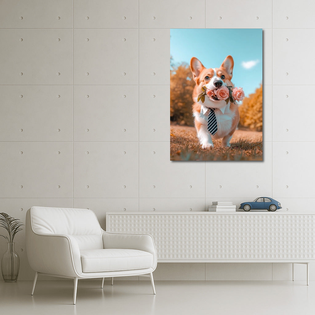 Pink Corgi Charm