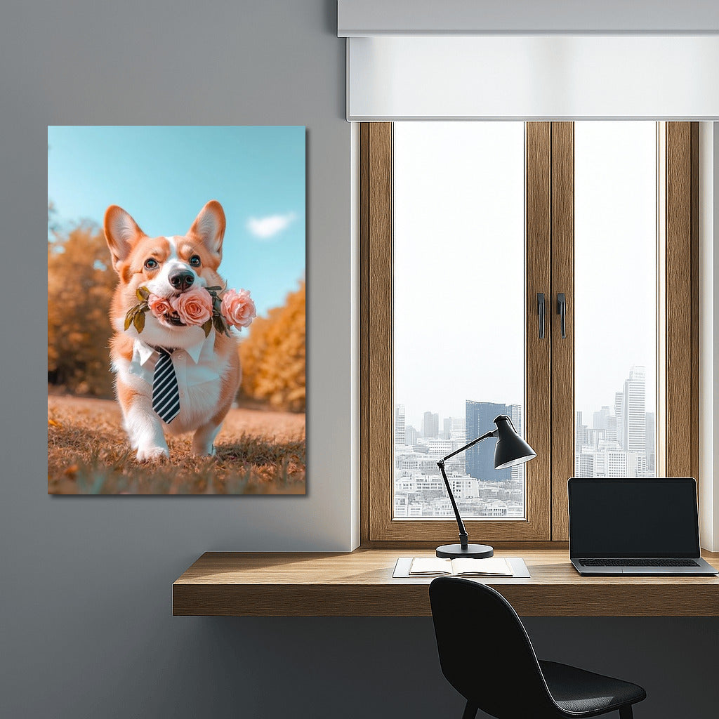Pink Corgi Charm