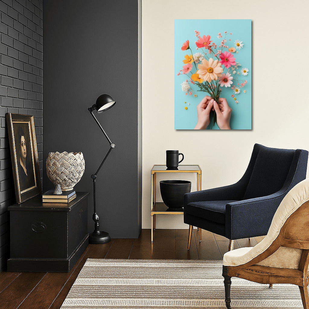 Pastel Waltz of Flowers