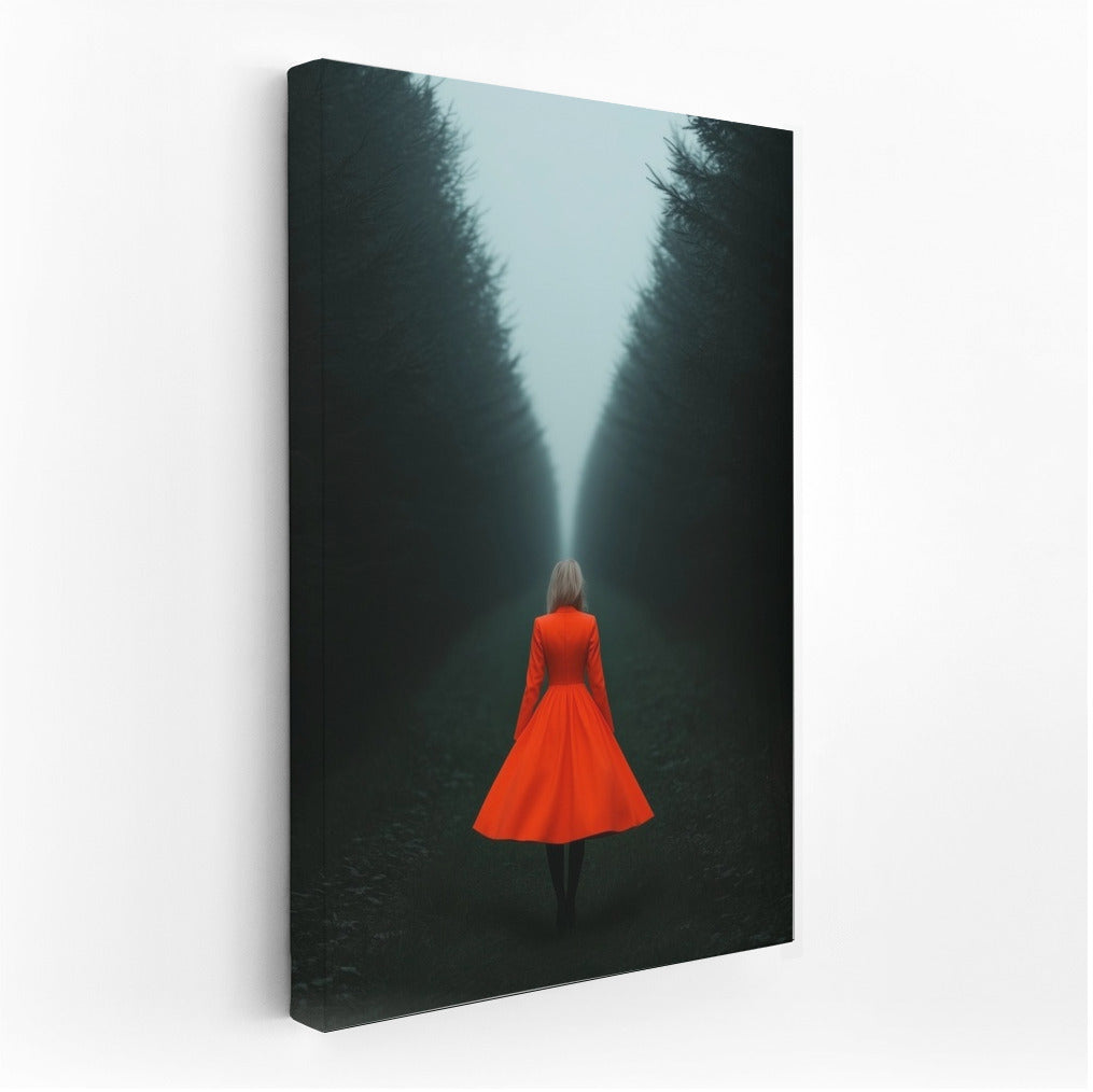 The Scarlet Wanderer in the Forest Wilderness