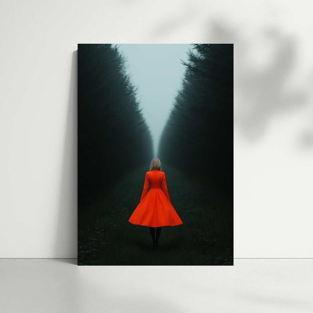 The Scarlet Wanderer in the Forest Wilderness