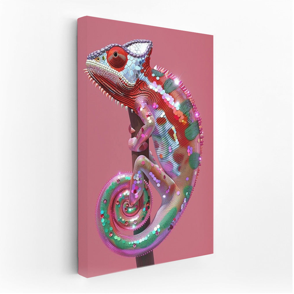 Chameleon in the Dance of Flowers