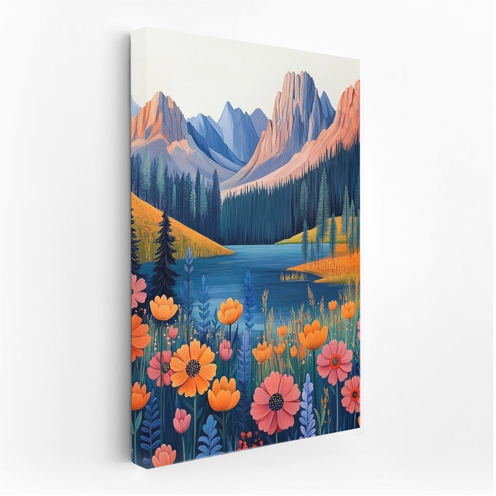 Flower Eden at the Foot of the Peaks