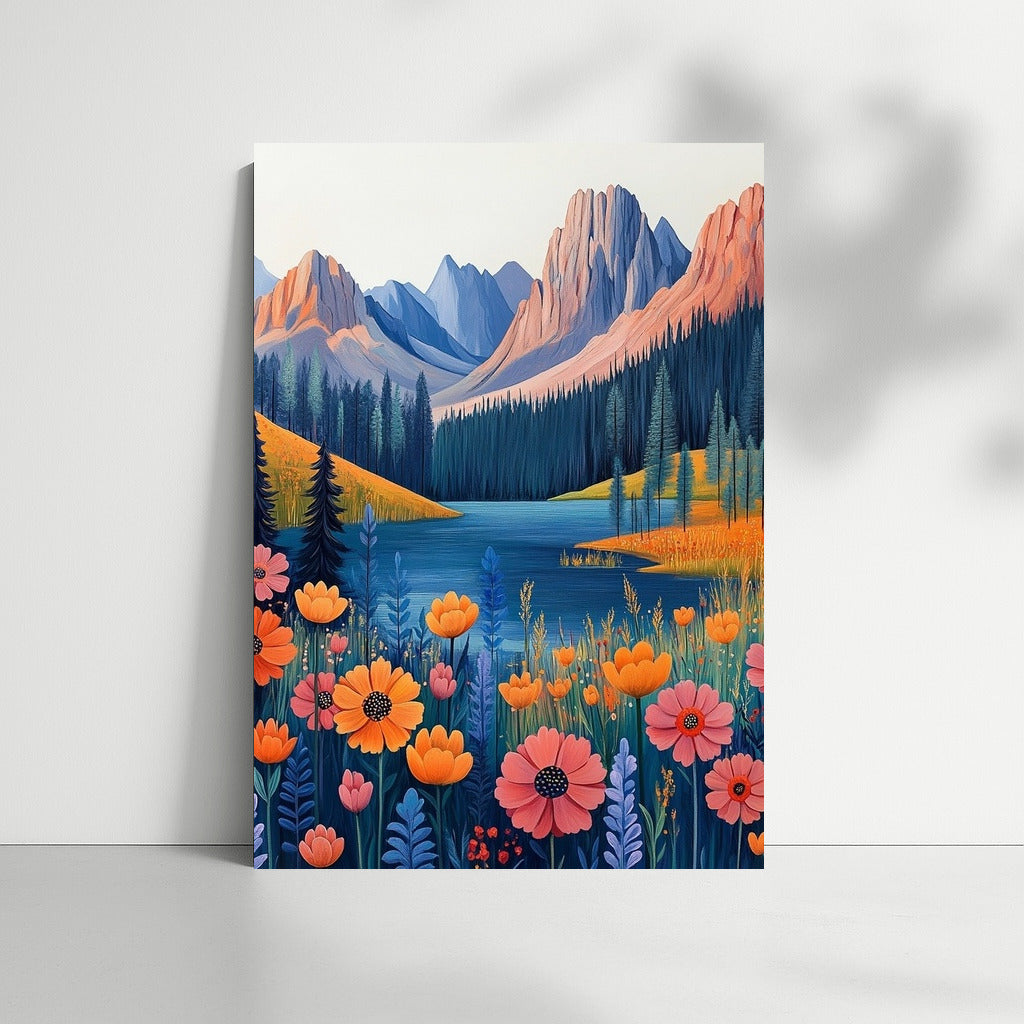 Flower Eden at the Foot of the Peaks