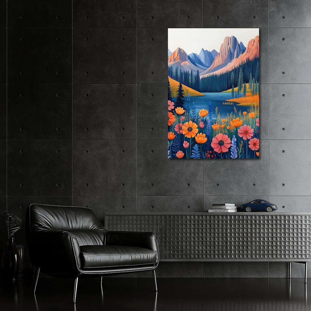 Flower Eden at the Foot of the Peaks