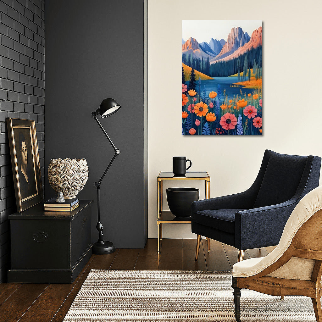 Flower Eden at the Foot of the Peaks