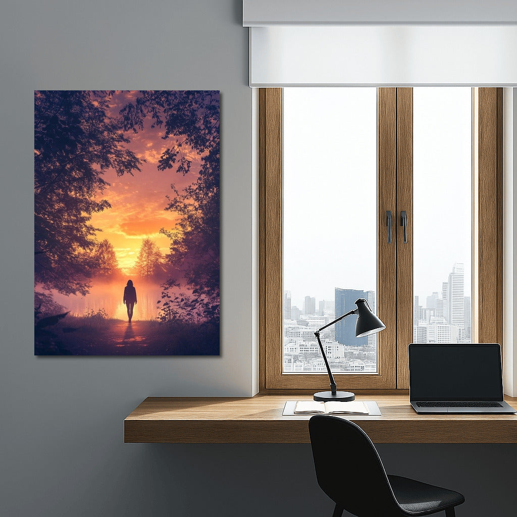 Silhouette in Sunset Riddle
