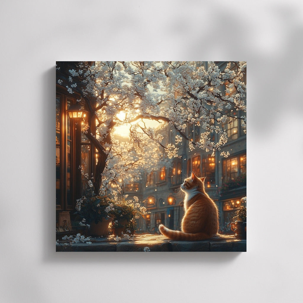 Spring Cat in the City of Flowers