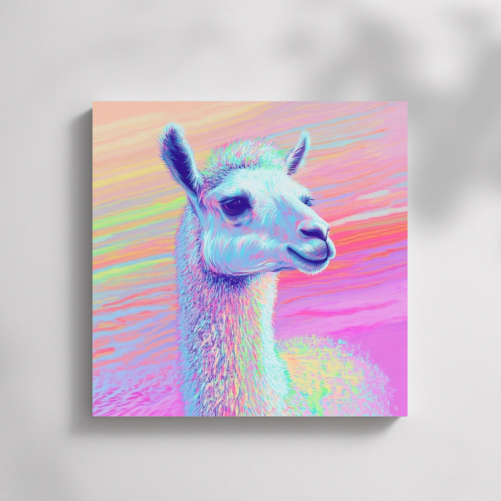 The Glow of the Neon Llama