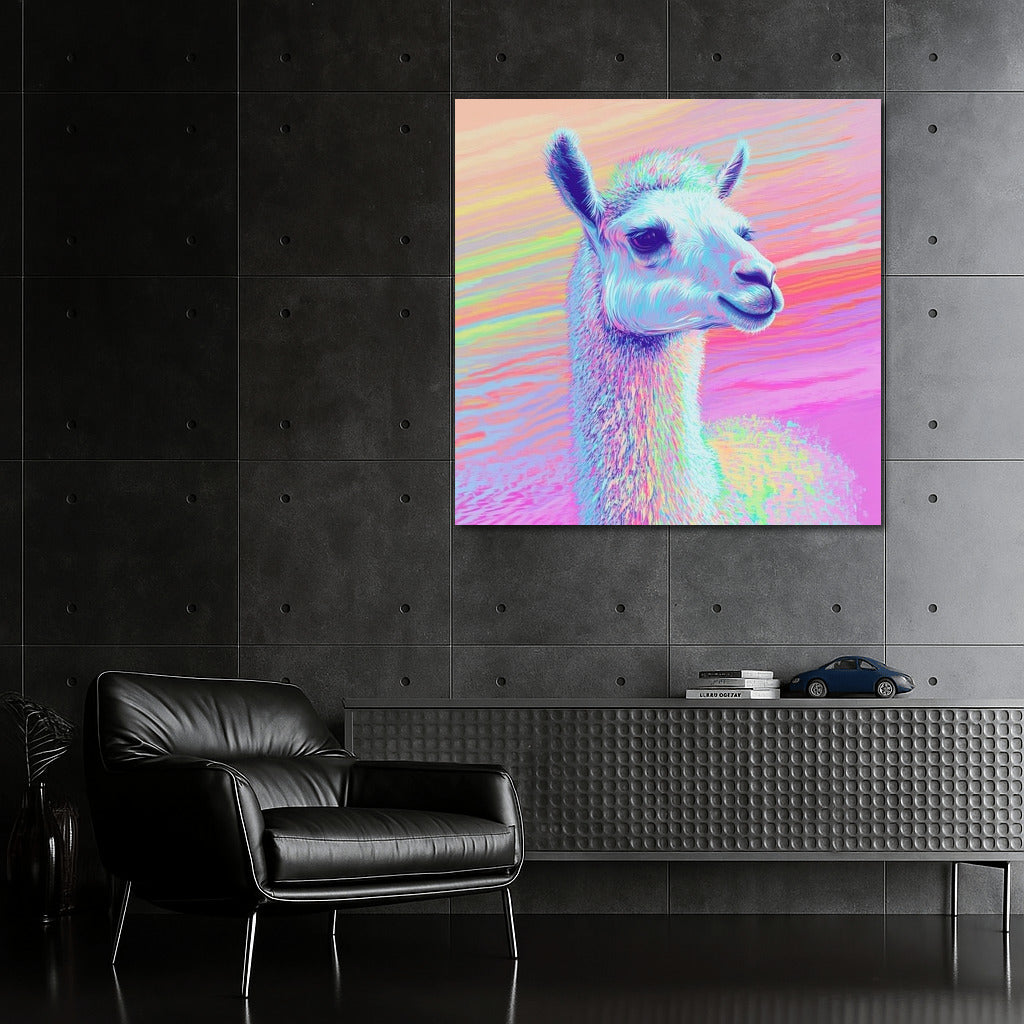 The Glow of the Neon Llama